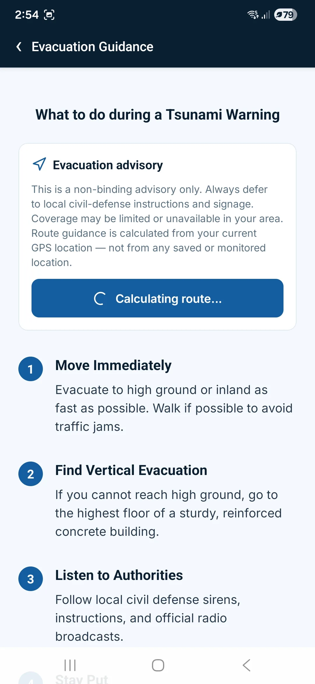 Evacuation Guidance