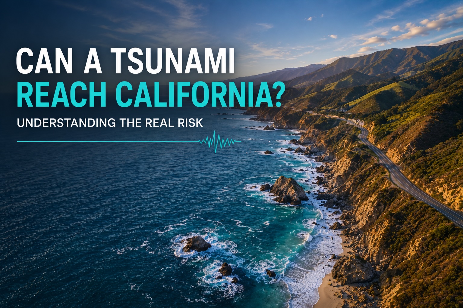 Aerial view of the California Pacific coastline with cliffs and coastal communities