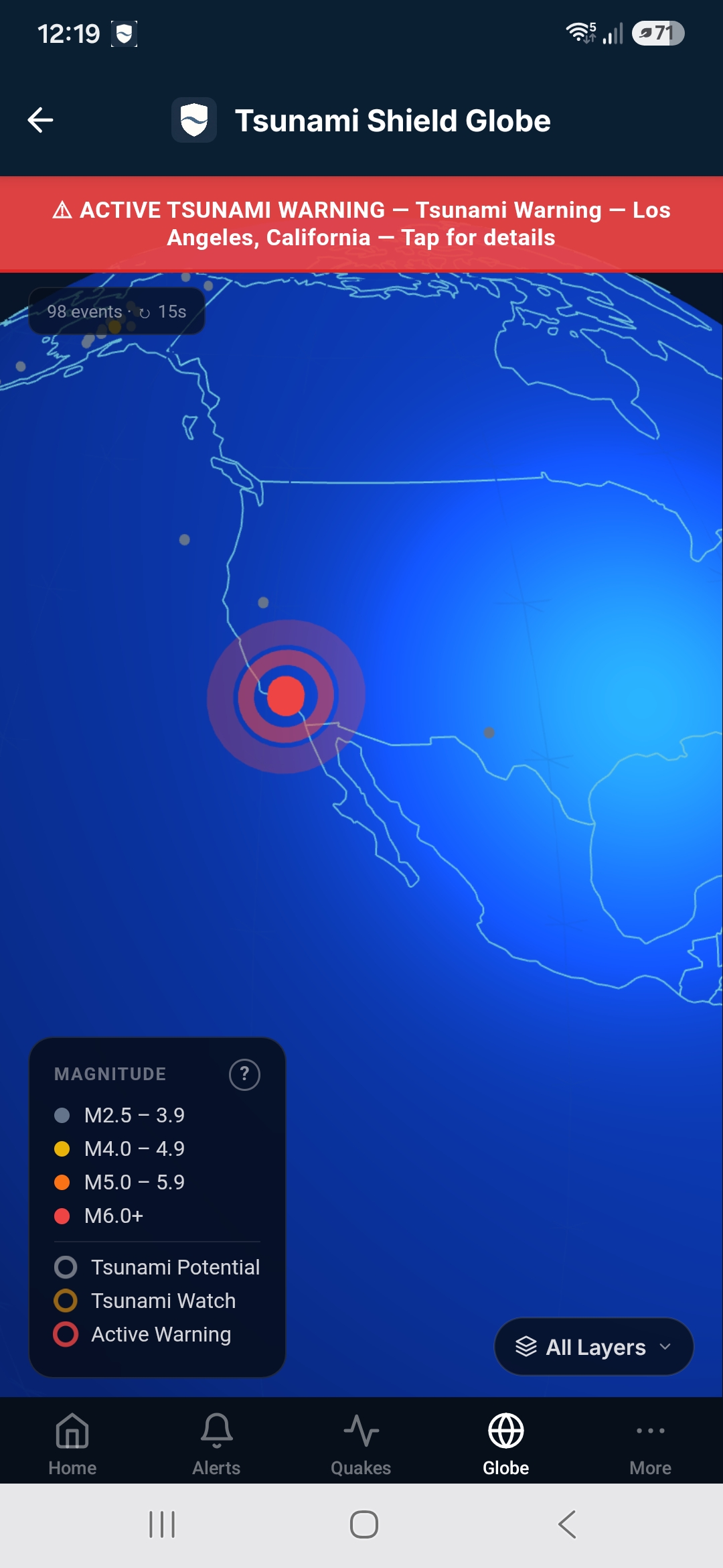 Tsunami Shield Globe View